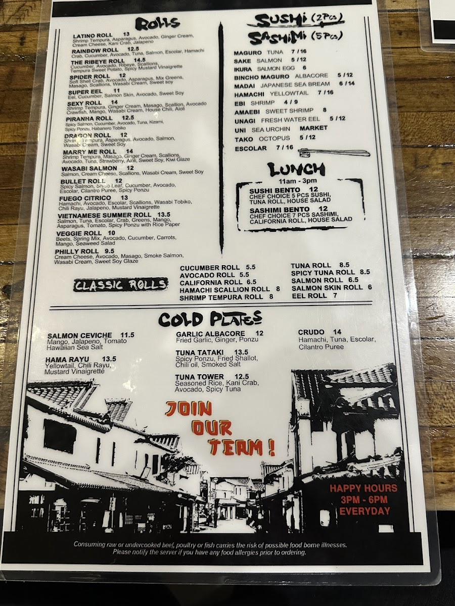 Piranha Izakaya Menu - Image 3