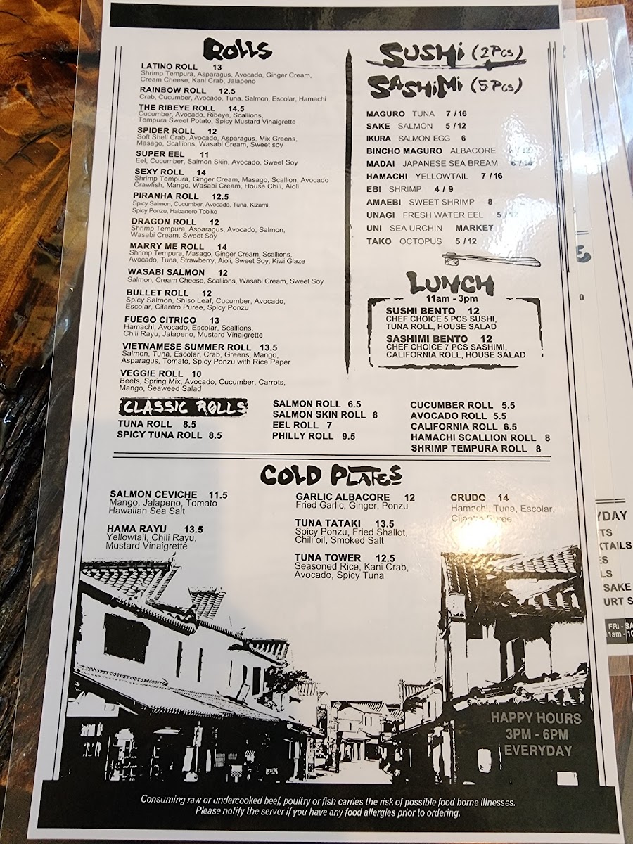 Piranha Izakaya Menu - Image 5